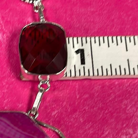 Garnet & Ruby & Agate Necklace - Picture 10 of 13